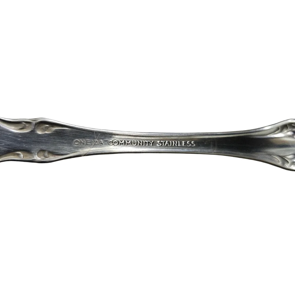 Oneida Community Brahms Glossy Stainless 3 Piece Hostess Serving Utensil Set